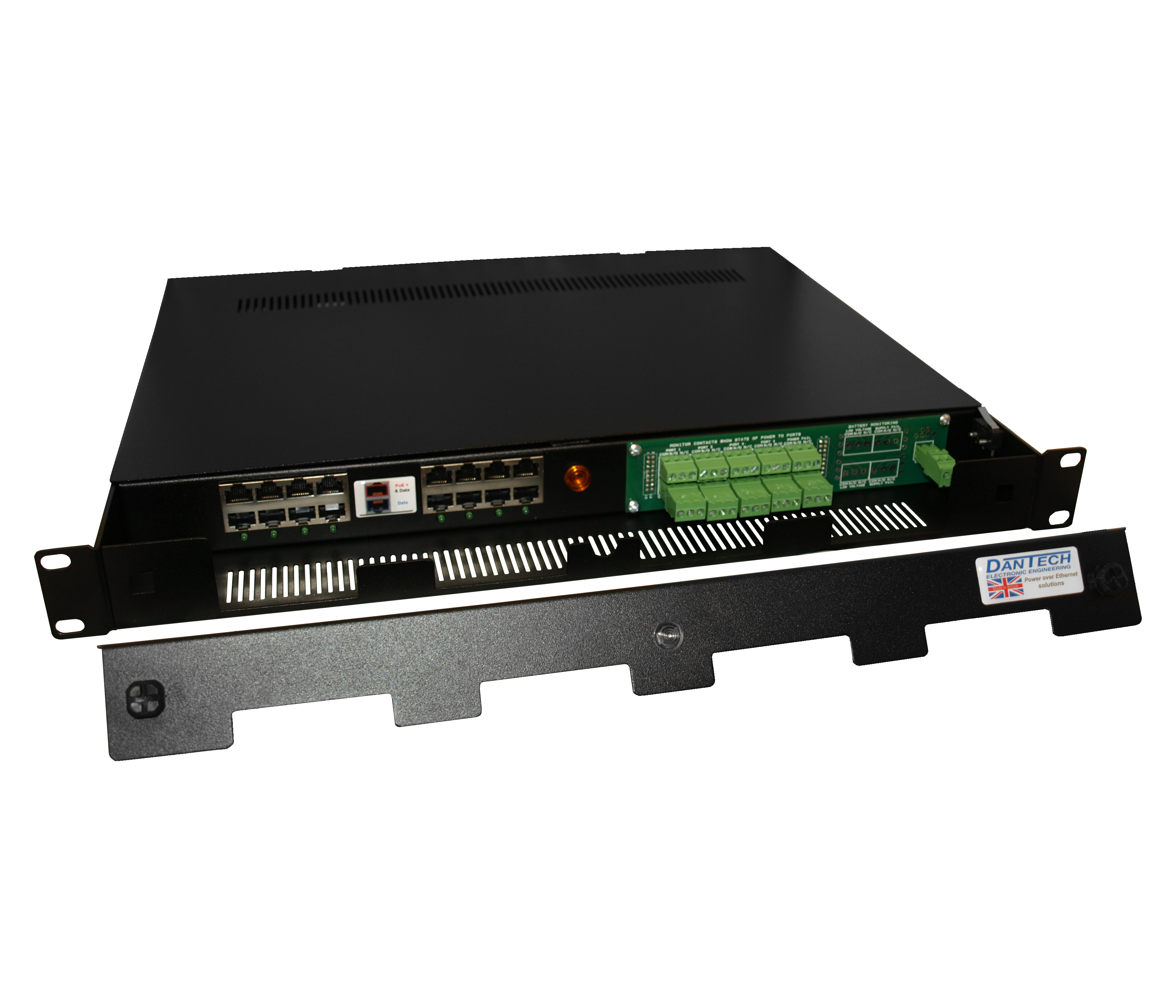 DA1000-RM: 19 Rack-mount SecurePoE Midspan 30W PoE injector